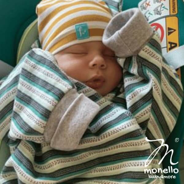 Monello kiscsillag nyári csíkos újszülött babaruha