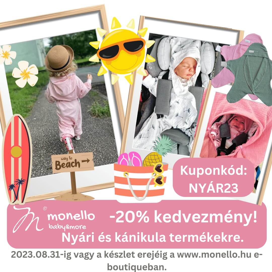 Monello baby&more Nyár végi akció -20% kedvezmény