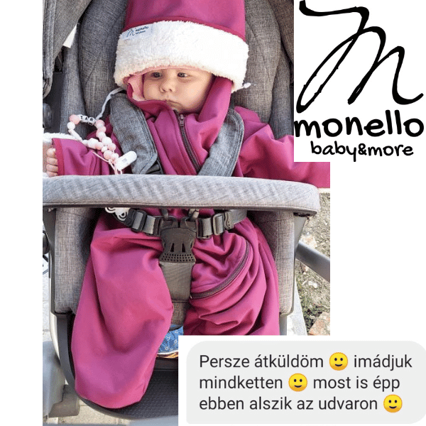 A Sötét Mályva Softshell Szélálló Babamelegítő Kiscsillag - Limited Edition