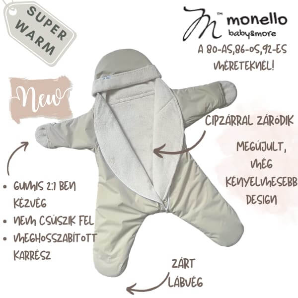 Téli Babaoverall Monello,MONELLO babacsillag, baba, kisbaba, újszlött, téli baba ruha, téli babaruha, kisbabám, monello babacsillag, kiscsillag,