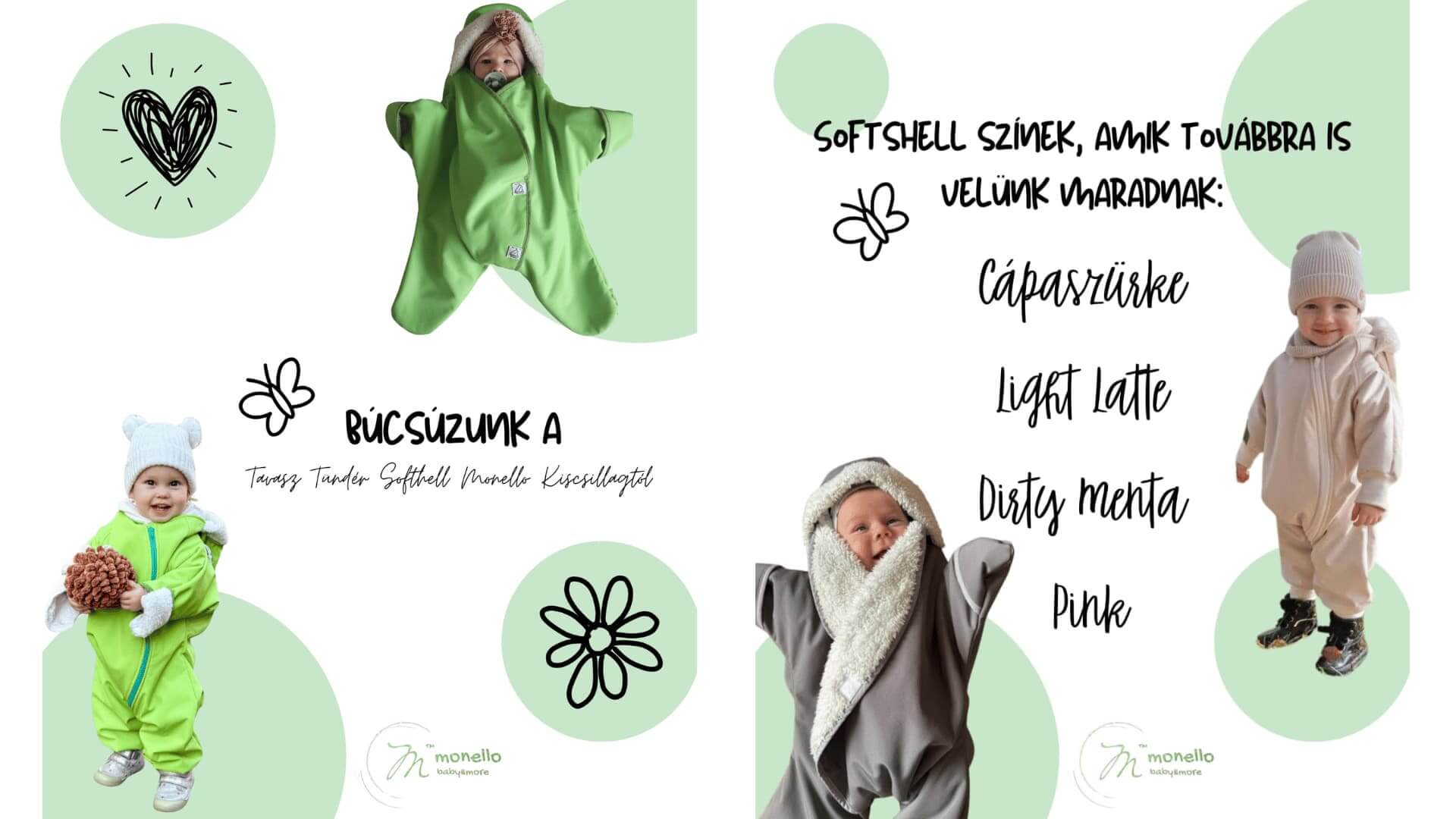 Softshell_Monello_webshopra softshell szélálló monello, monello kiscsillag, babacsillag, baba overáll, monello baby&more,