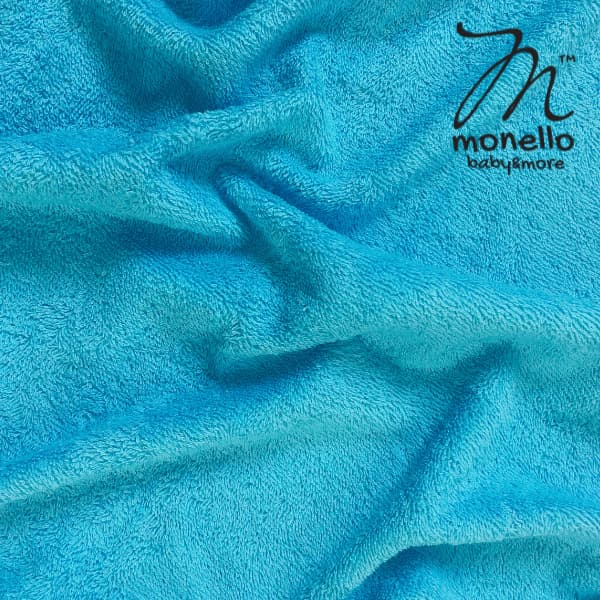 türkiz nyakba törölköző, gyerek törölköző, monello törölköző, nyakba monello törölköző, türkiz törölköző